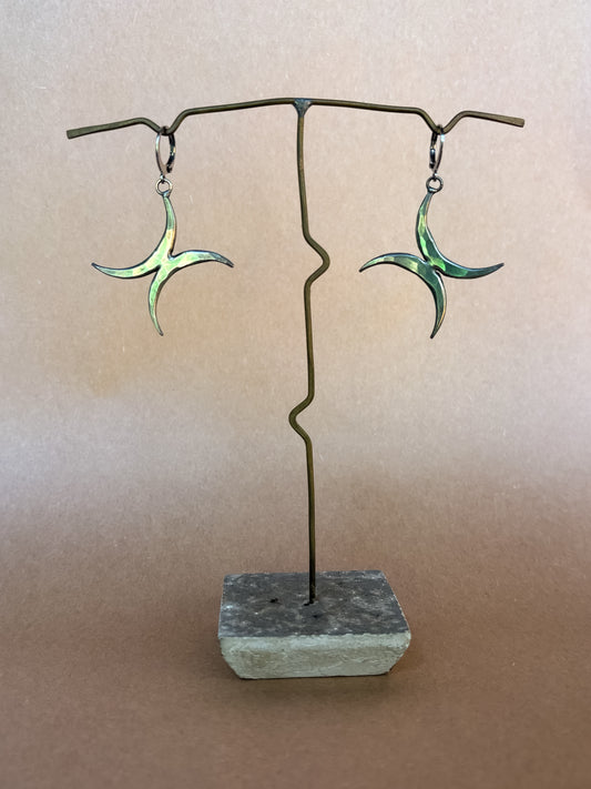 crescent sigil earrings