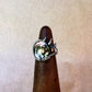 spiked bronze pearl ring