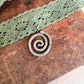 hammered spiral wrap choker