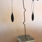 black drop earrings
