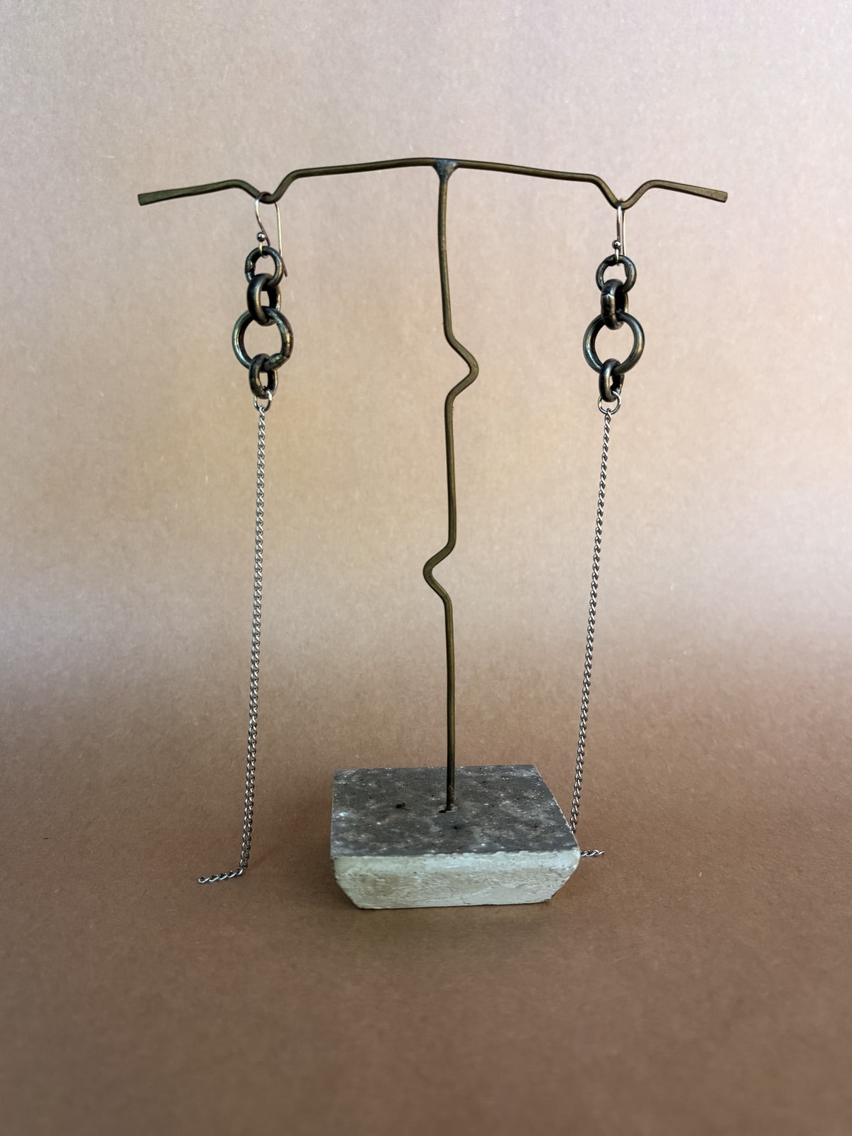 metallurgist chain earrings I