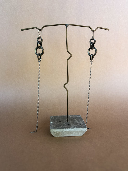 metallurgist chain earrings I