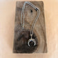 waning crescent moon necklace