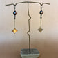 black nova drop earrings