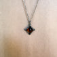 amber pyramid necklace
