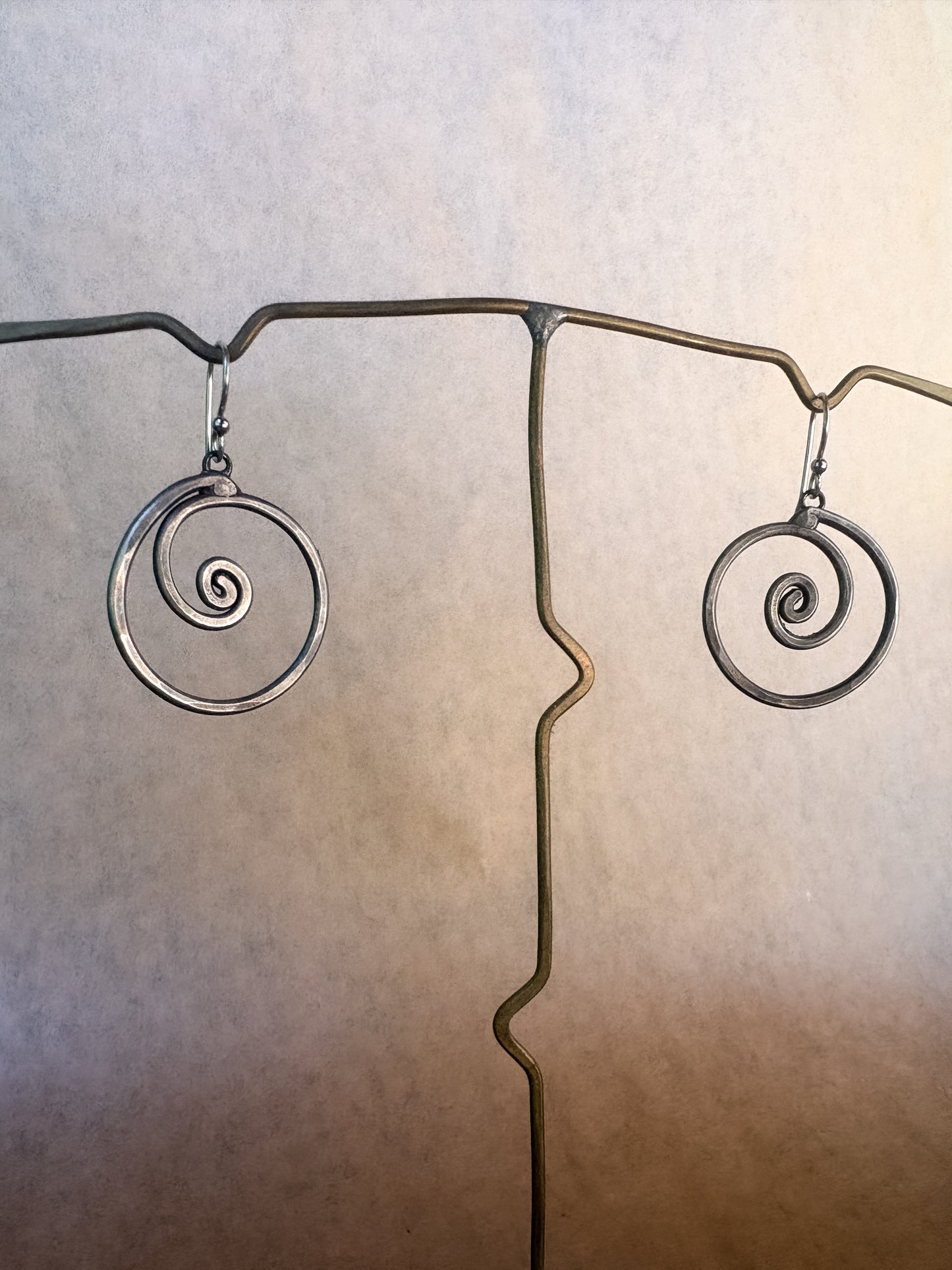 shell spiral earrings