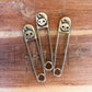 skull moon safety pin