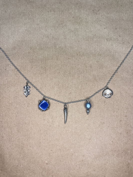 blue dawn charm necklace