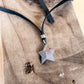 star leather wrap choker