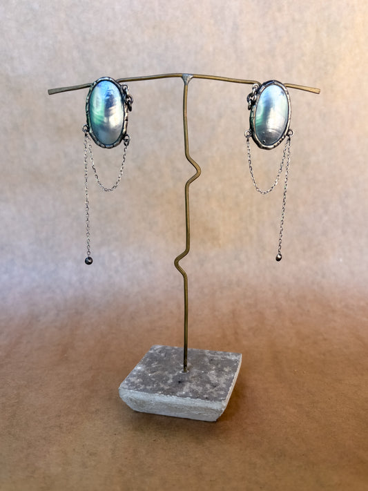 nautilus shell earrings