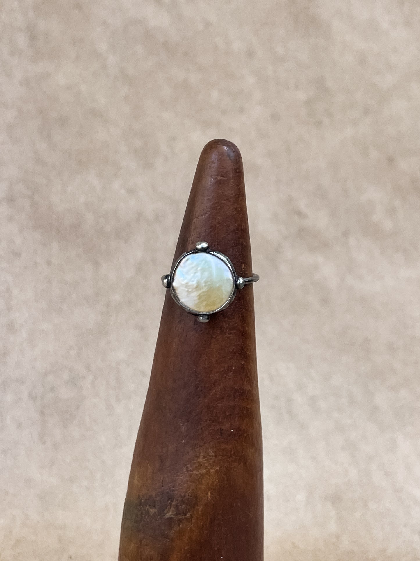 moon god pearl ring