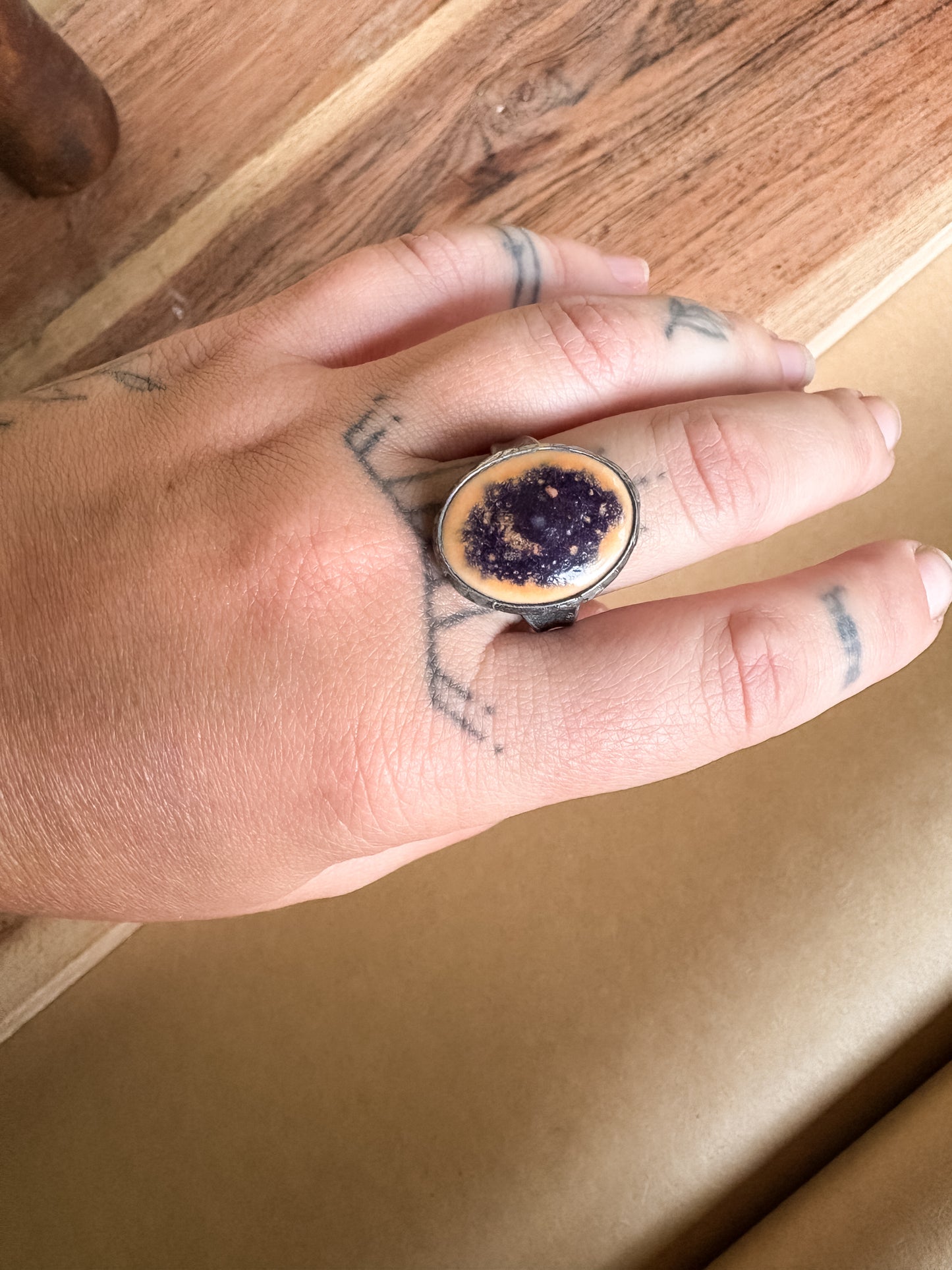 mulberry oval ring