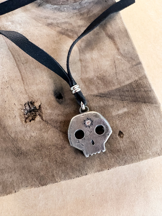 third eye skull wrap choker
