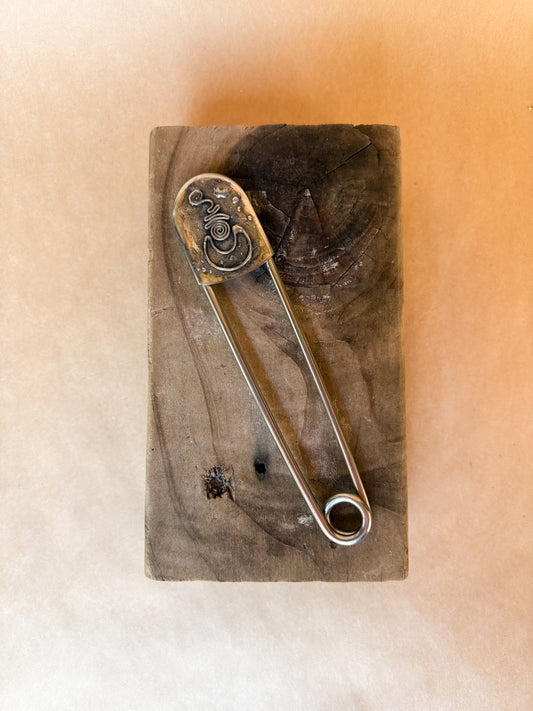 moon swirl safety pin