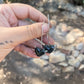 black heart earrings