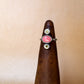 olive & sunset pink ring