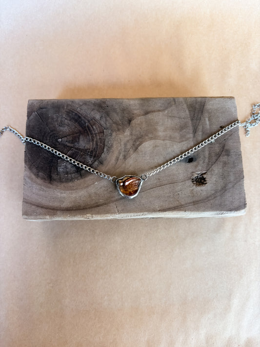 bronze pearl choker