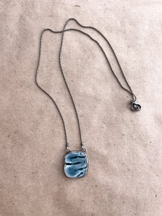 blue snake necklace