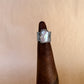 chunky pearl wide band ring