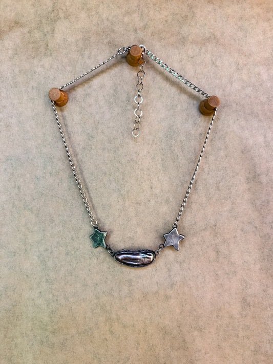 pearl star choker