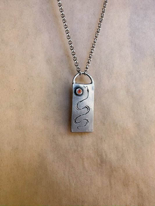 long snake necklace