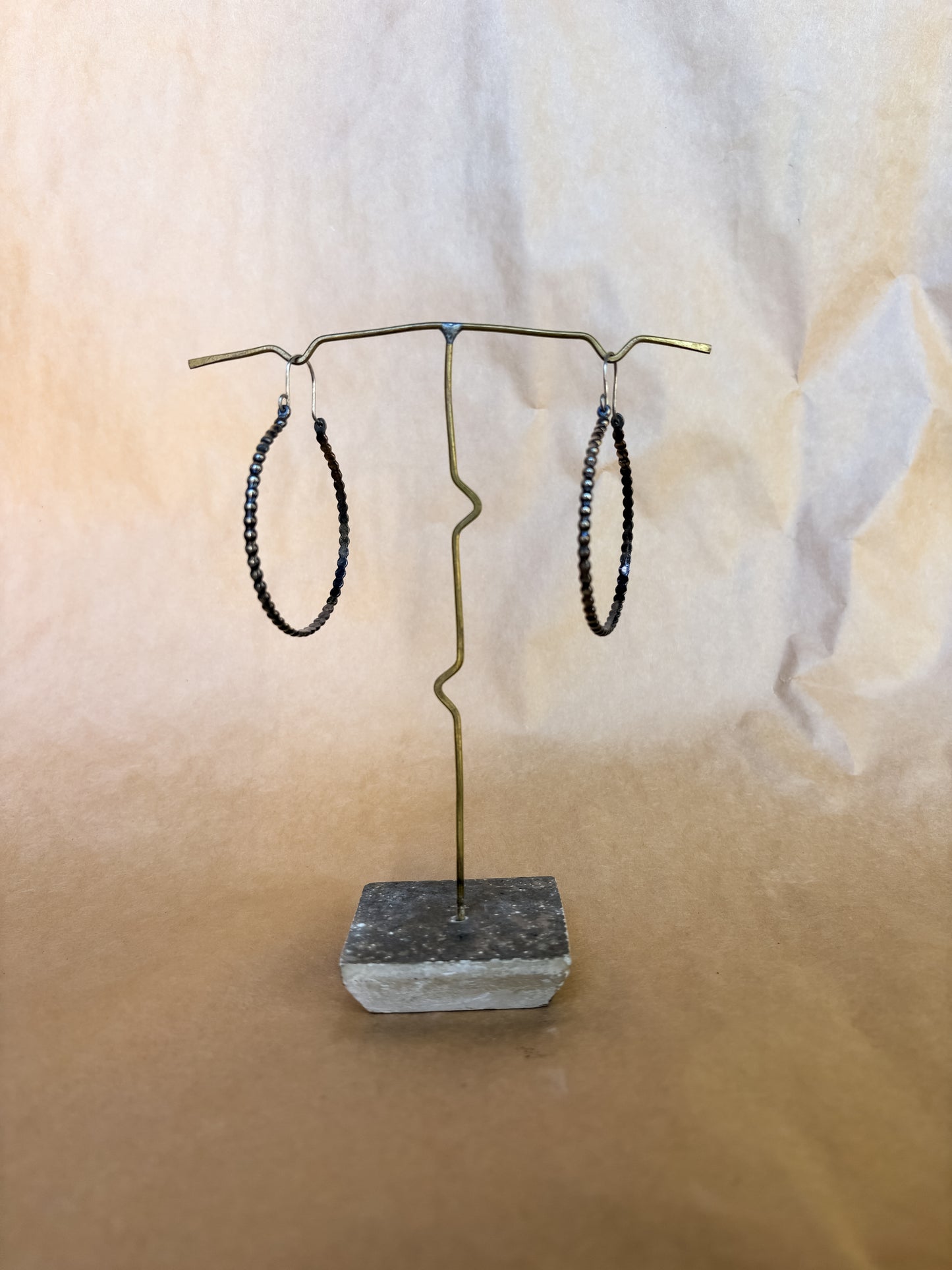 bubble hoop earrings