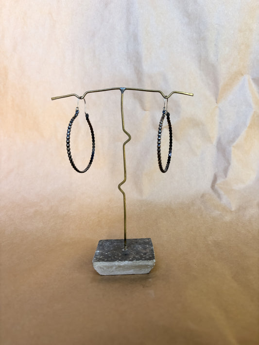 bubble hoop earrings