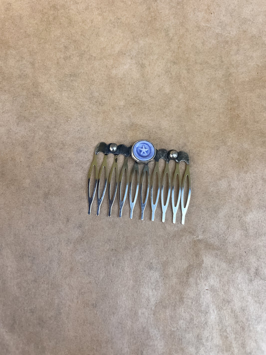 blue star hair comb