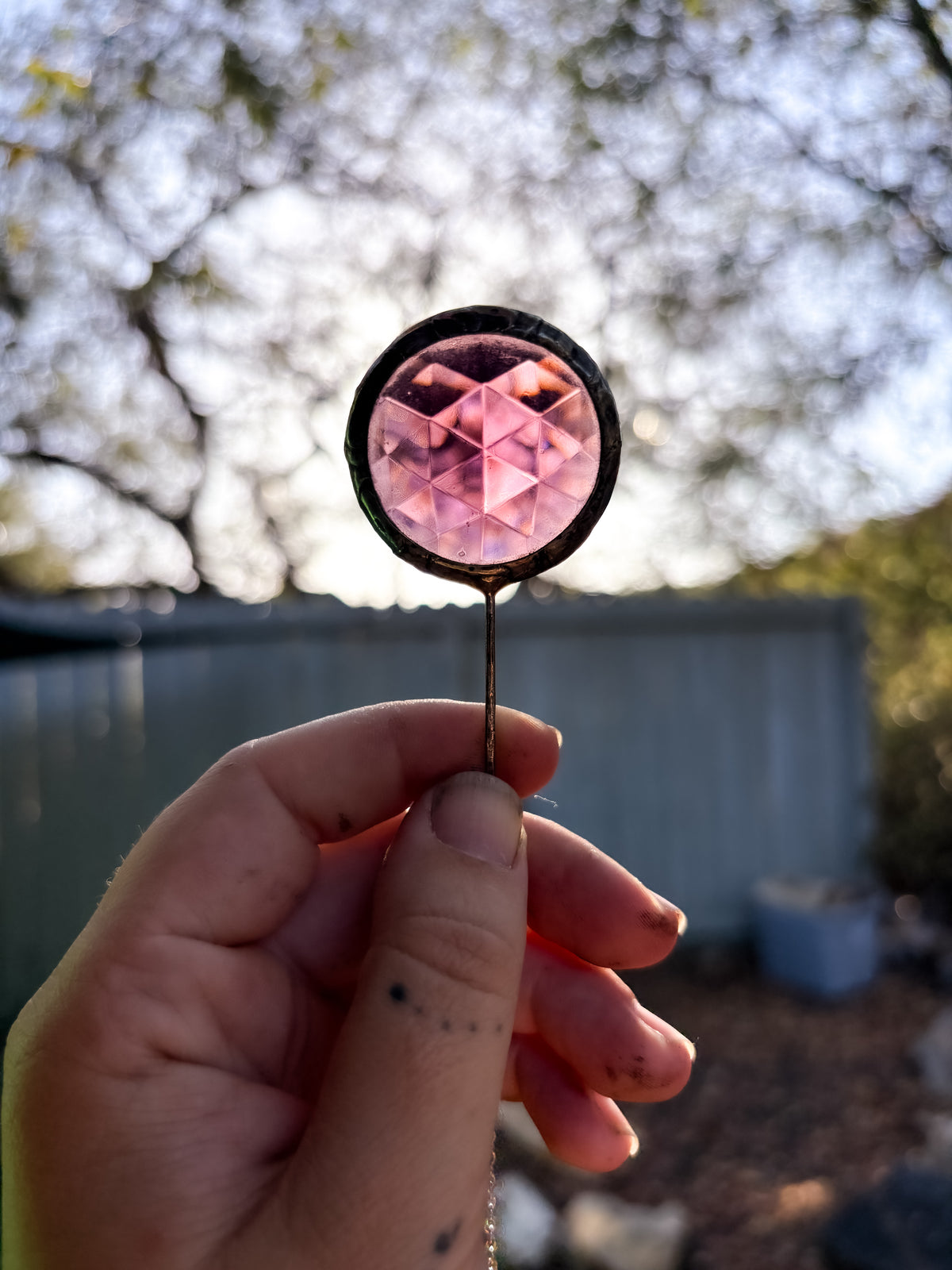 rose scrying necklace
