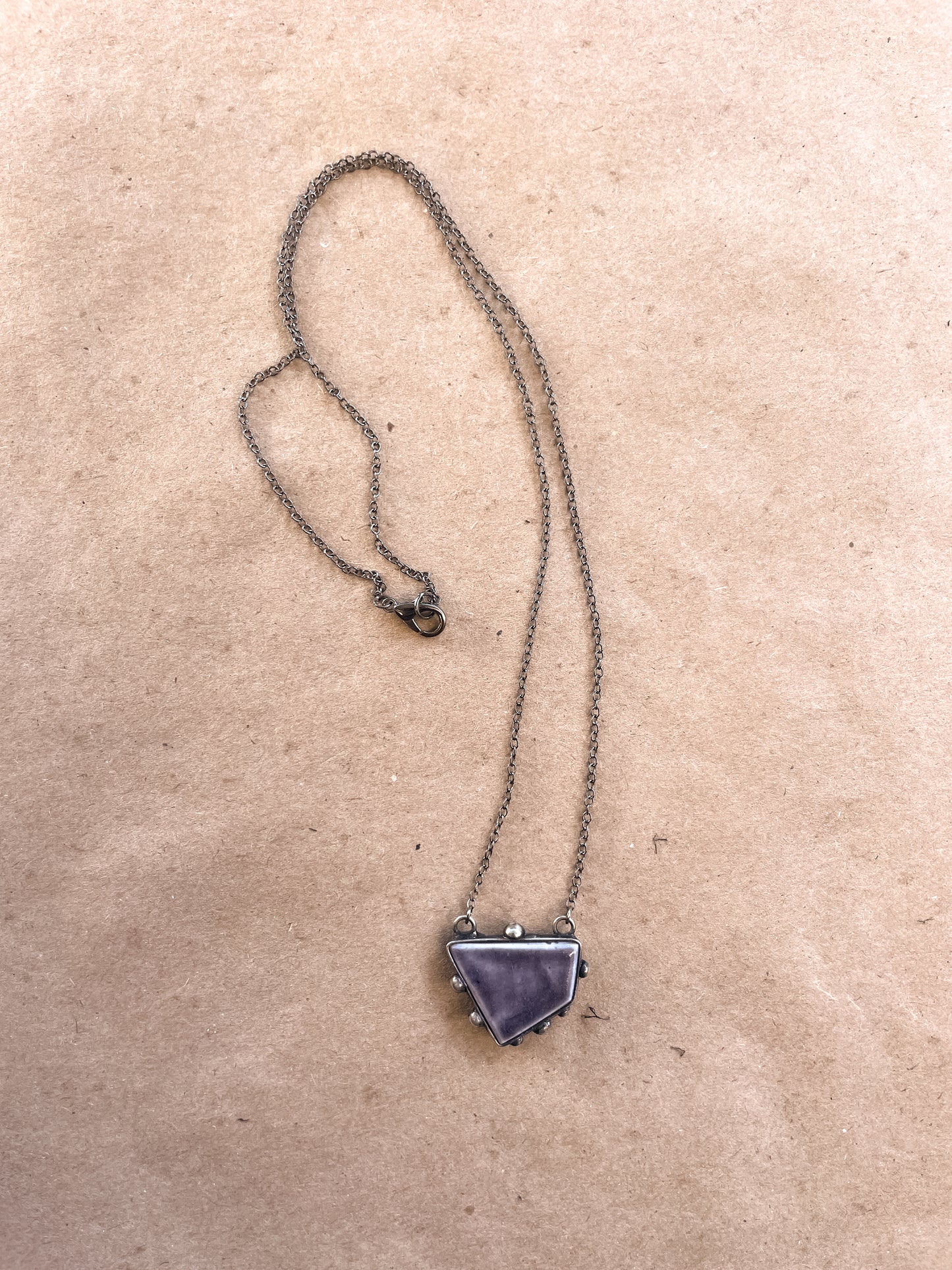 blue dawn geometric necklace
