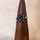 black pearl burst ring