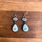 big blue tears earrings