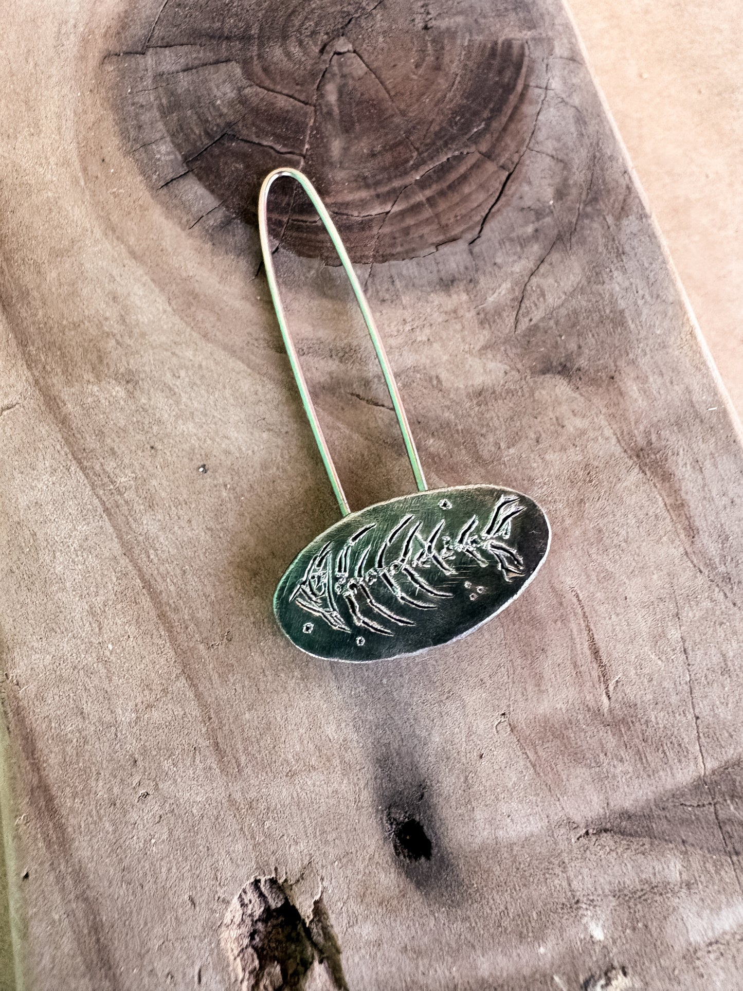 fish skeleton brooch II
