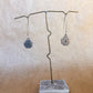 carved cross drop earrings