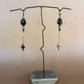 black star drop earrings