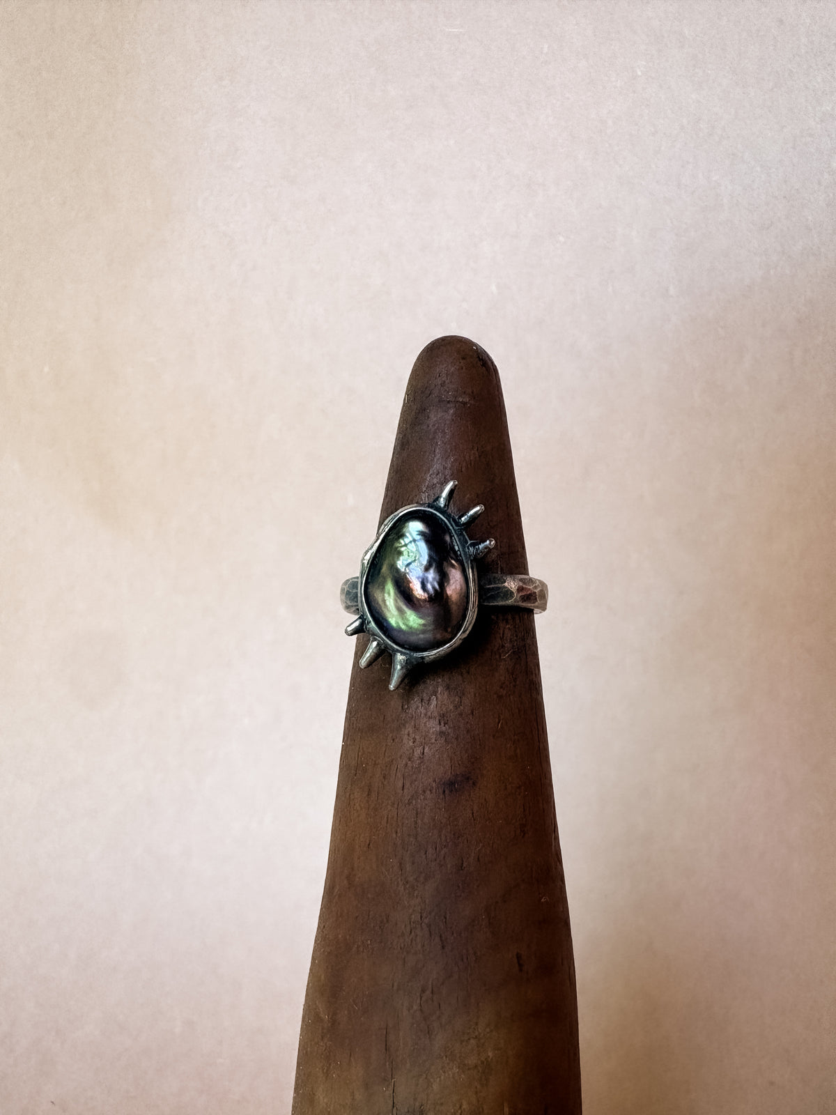 black heart ring