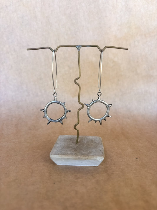 sunburst portal earrings