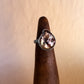 bronze teardrop pearl ring