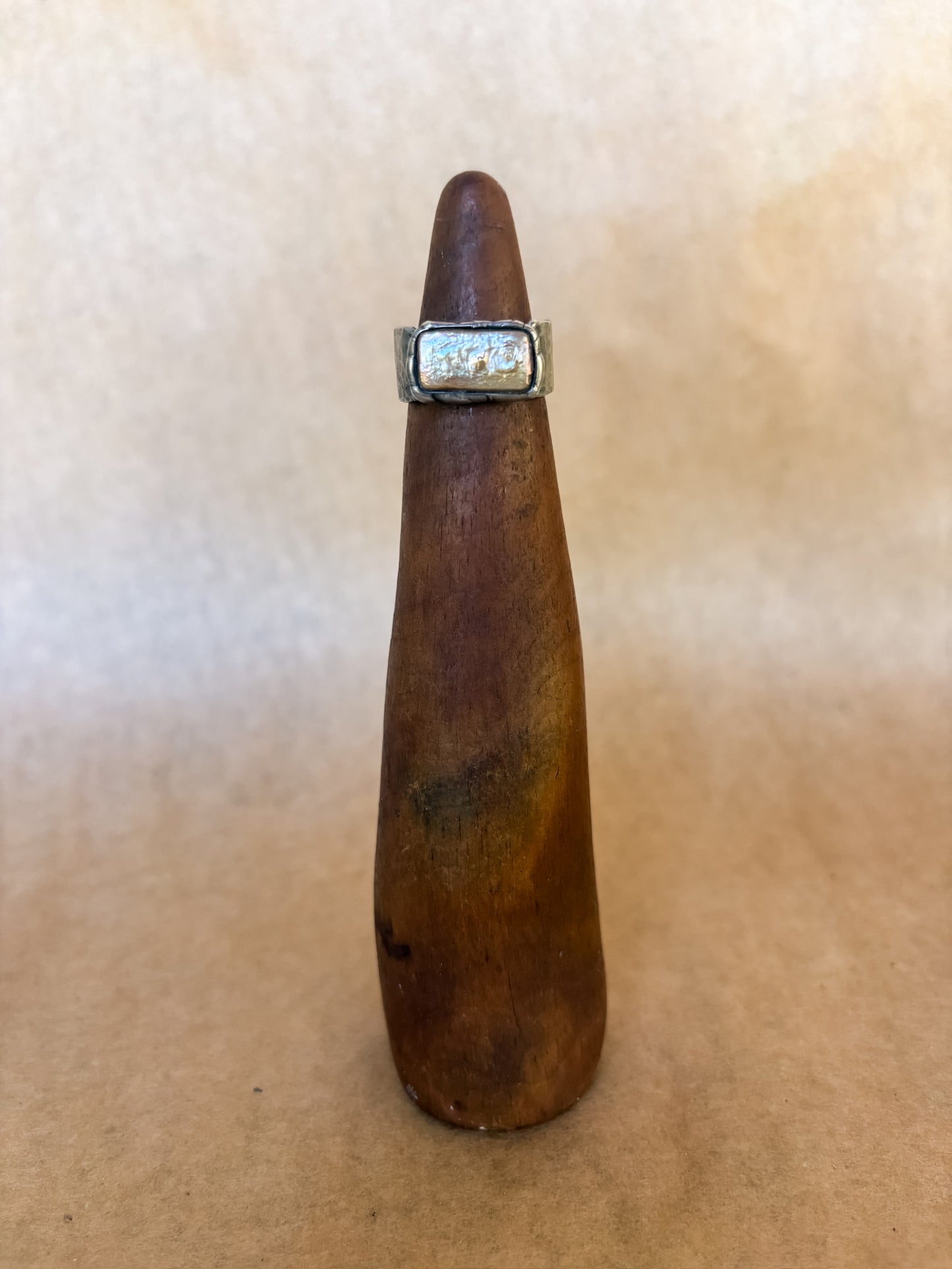 pearl bar ring