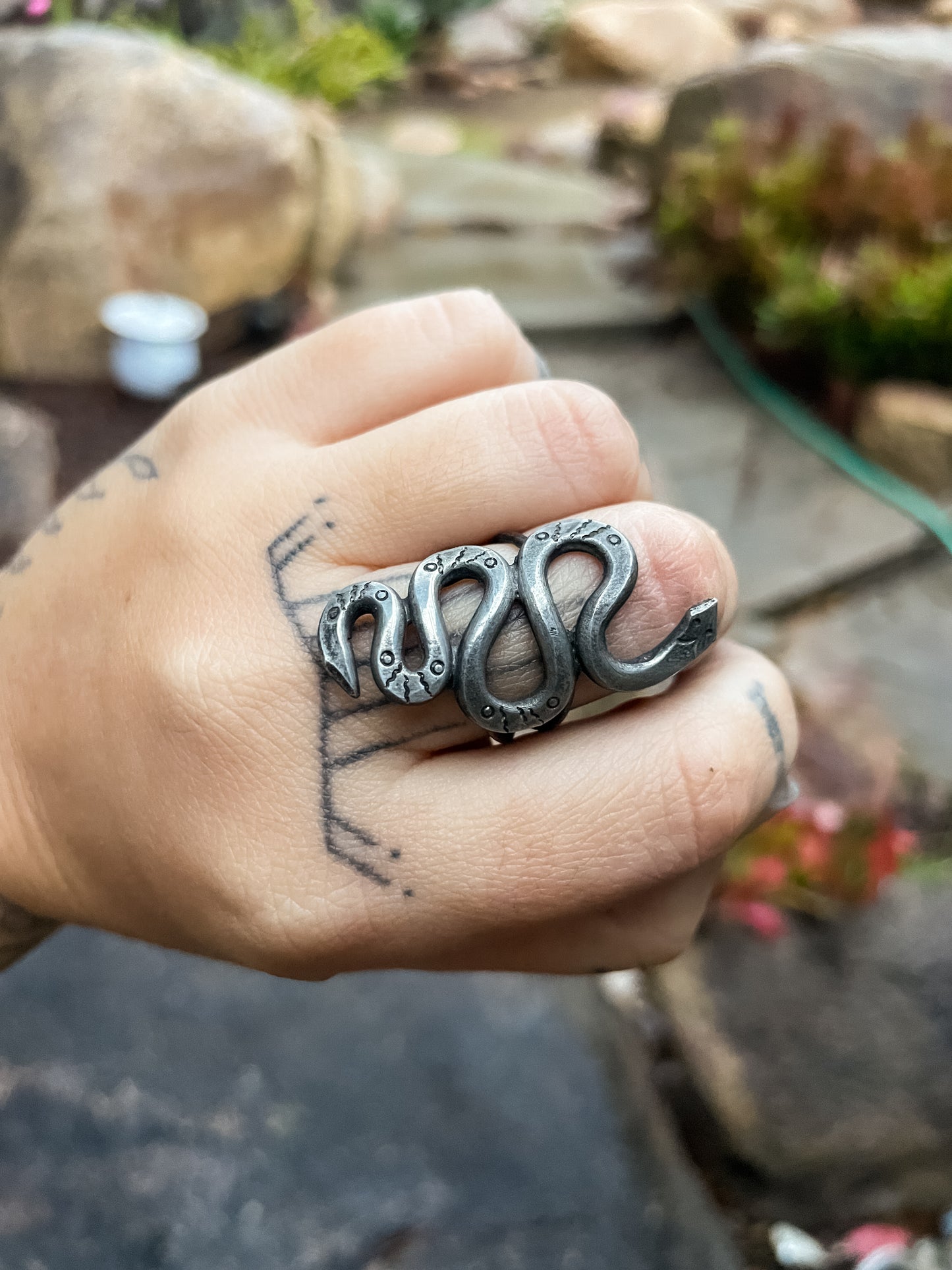 squiggly snake ring