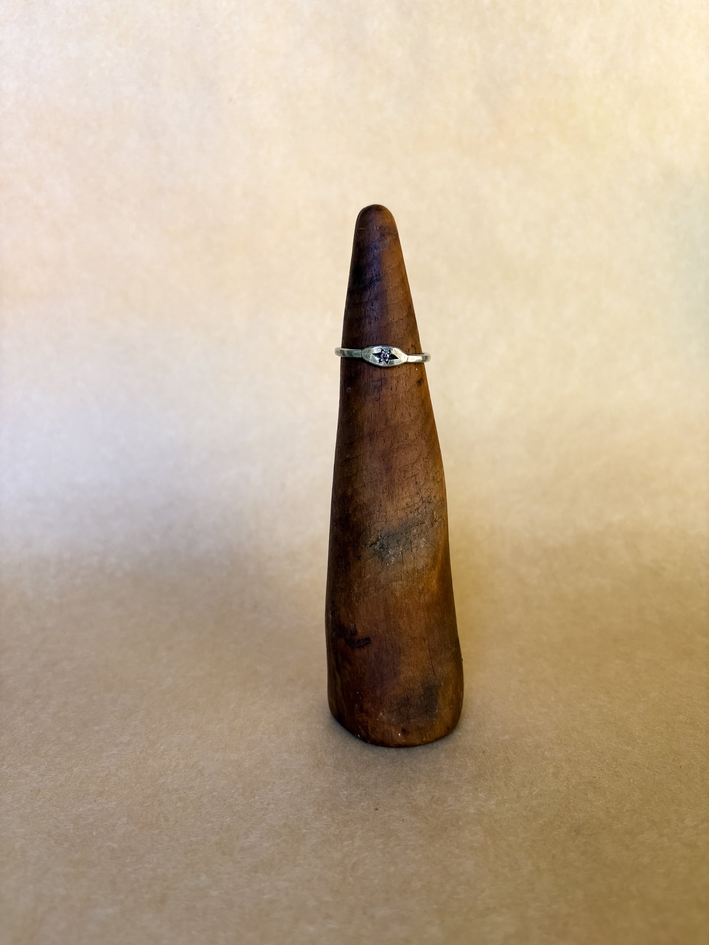 pink spark solitaire ring