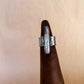 spear pearl wide band ring