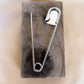 crescent moon safety pin