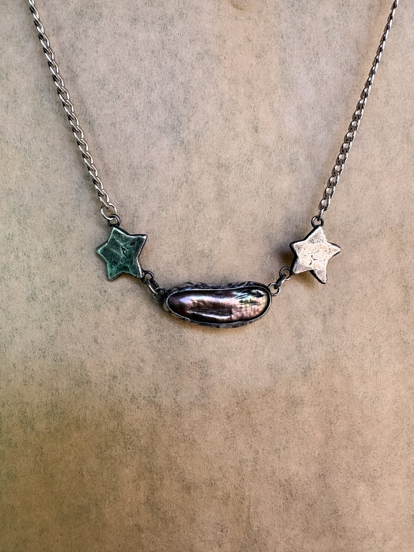 pearl star choker