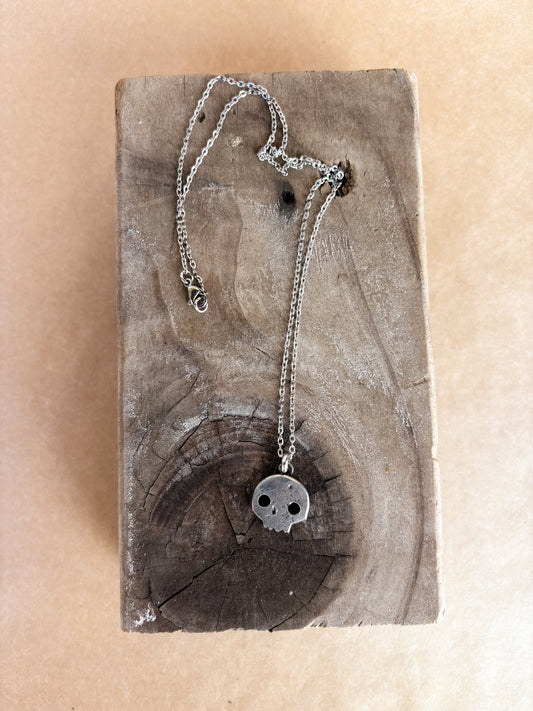 skull stacker necklace