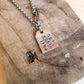 not worth it tag necklace
