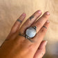 silver mirror ring