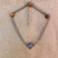 shark blue pearl choker