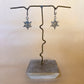 swirl spike earrings
