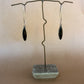 black drop earrings